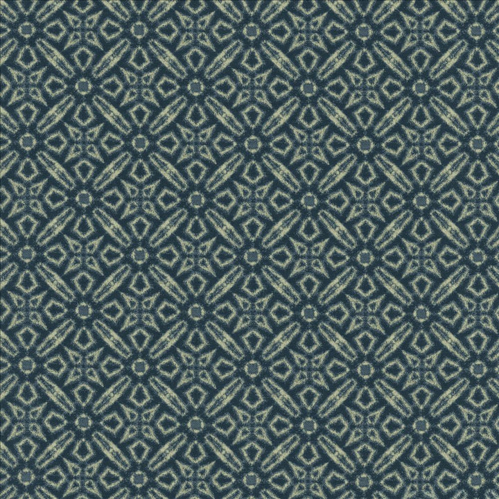 Cassiopeia Indigo by Kasmir Fabric 1456 100% Polyester
 CHINA 18,000 Wyzenbeek Double Rubs Horizontal: 3 4/8 inches and Vertical: 3 4/8 inches 55 - Fabric Carolina -