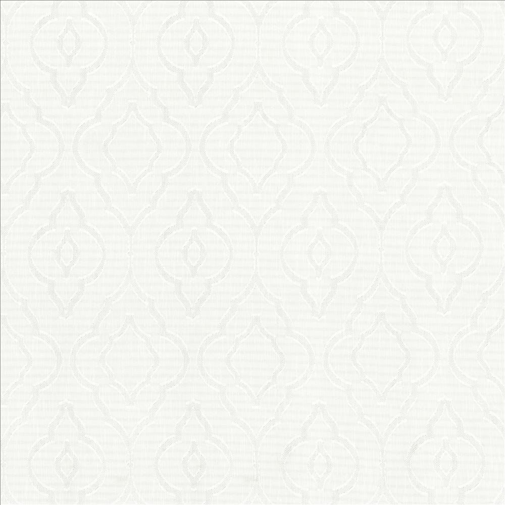 Cassius White by Kasmir Fabric 5157 100% Polyester
 CHINA Not Tested </p><p>Repeat: Horizontal: 9 inches and Vertical: 15 inches 118 - Fabric Carolina -