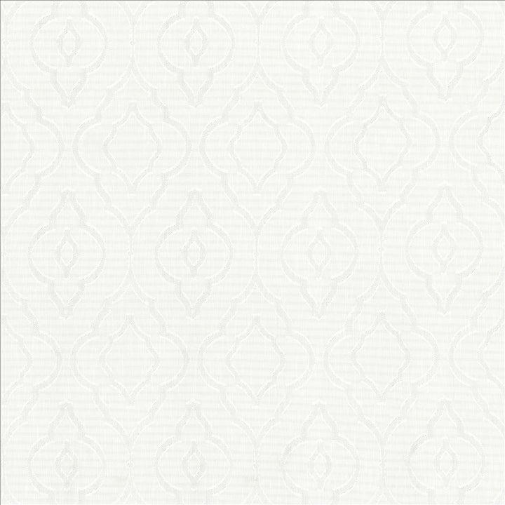 Cassius White by Kasmir Fabric 5157 100% Polyester
 CHINA Not Tested </p><p>Repeat: Horizontal: 9 inches and Vertical: 15 inches 118 - Fabric Carolina -