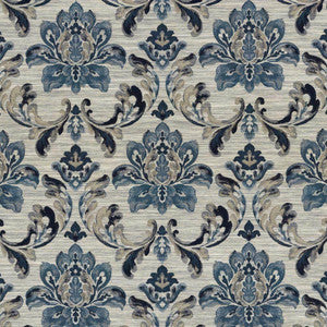 Catalina Scroll Indigo by Kasmir Fabric