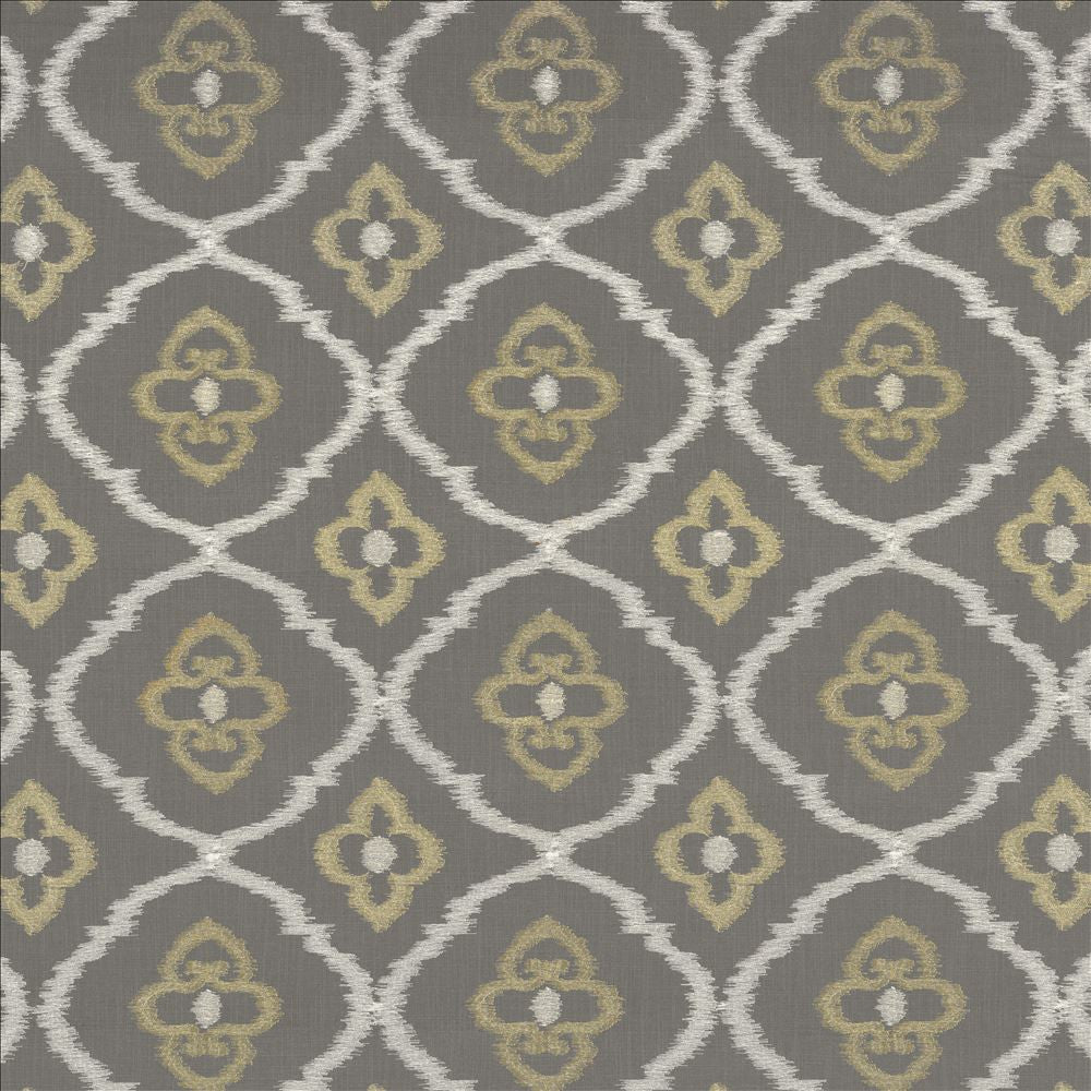 Catania Gunmetal by Kasmir Fabric 1450 75% Viscose
25% Linen
 INDIA </p><p>Repeat: Horizontal: 9 7/8 inches and Vertical: 9 4/8 inches 54 - Fabric Carolina -
