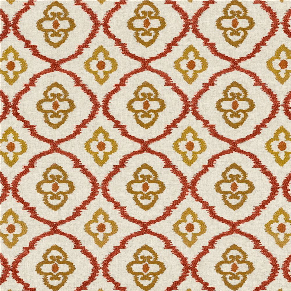 Catania Russet by Kasmir Fabric 1450 75% Viscose
25% Linen
 INDIA 25,000 Wyzenbeek Double Rubs </p><p>Repeat: Horizontal: 9 7/8 inches and Vertical: 9 4/8 inches 54 - Fabric Carolina -