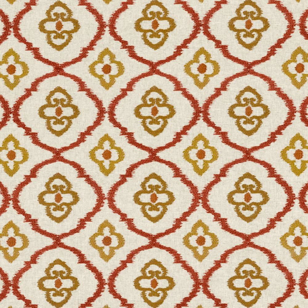 Catania Russet by Kasmir Fabric 1450 75% Viscose
25% Linen
 INDIA </p><p>Repeat: Horizontal: 9 7/8 inches and Vertical: 9 4/8 inches 50 - Fabric Carolina -