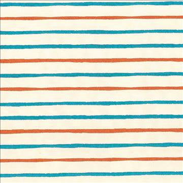 Catano Stripe Tangerine by Kasmir Fabric 1429 100% Polyester Embroidery Contents 100% Polyester INDIA Not Tested H: N/A, V: 6 1/8 inches 56 - Fabric Carolina - Kasmir