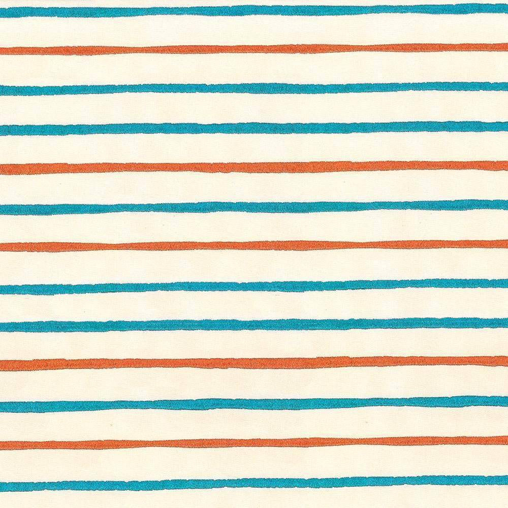 Catano Stripe Tangerine by Kasmir Fabric 1429 100% Polyester Embroidery Contents 100% Polyester INDIA Not Tested H: N/A, V:6 1/8 inches 56 - Fabric Carolina - Kasmir