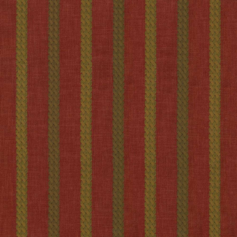 Celtic Stripe Crimson by Kasmir Fabric 1443 100% Polyester Embroidery Contents 100% Rayon INDIA 25,000 Wyzenbeek Double Rubs H: 4 2/8 inches, V:4/8 inches 54 - 55 - Fabric Carolina - Kasmir