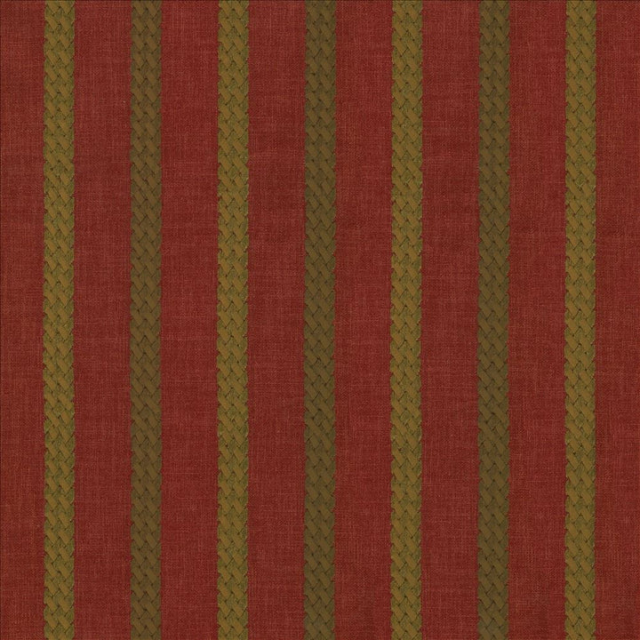 Celtic Stripe Crimson by Kasmir Fabric 1443 100% Polyester Embroidery 100% Rayon INDIA 25,000 Wyzenbeek Double Rubs Horizontal: 4 2/8 inches and Vertical: 4/8 inches 54 - 55 - Fabric Carolina -