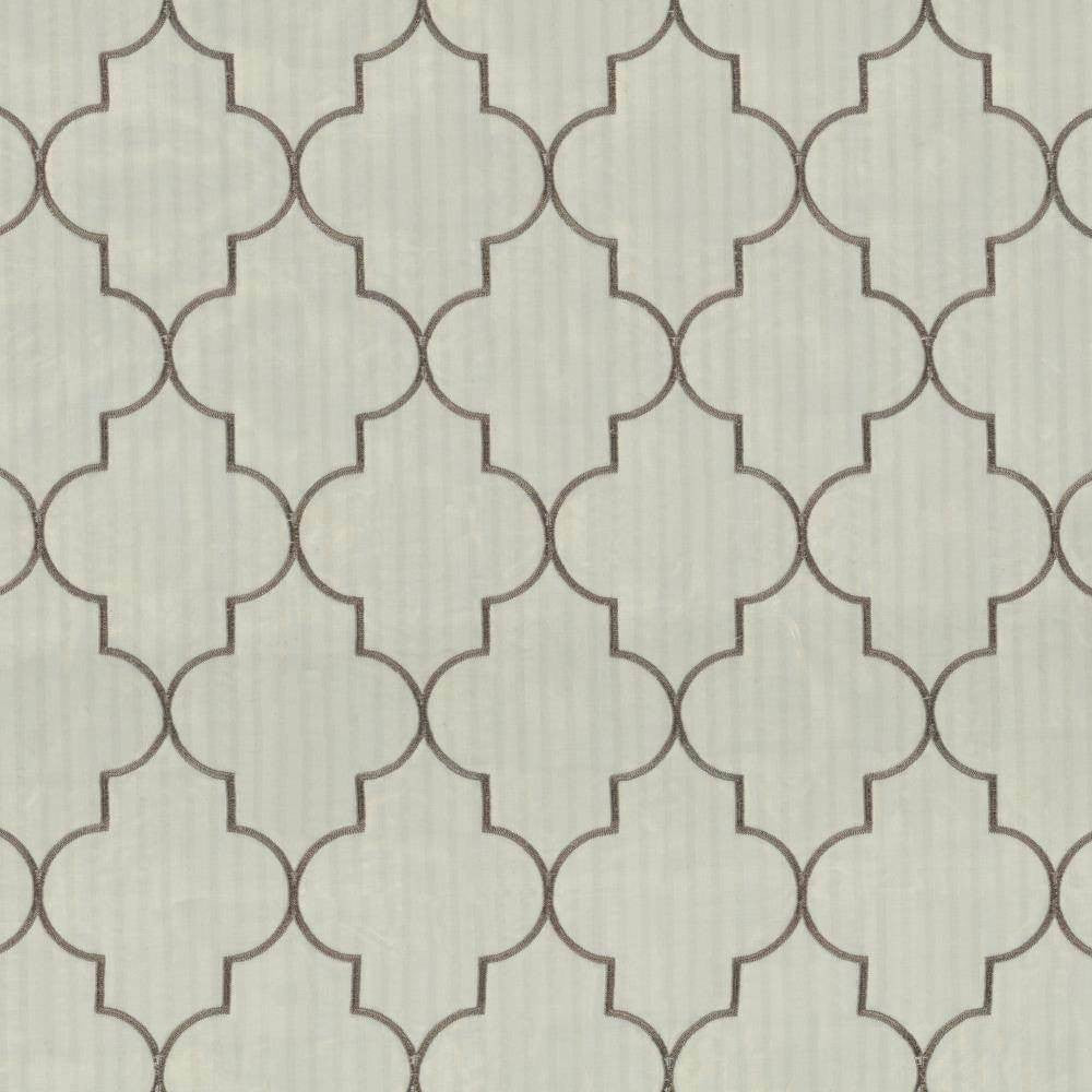 Centurion Pewter by Kasmir Fabric 5077 100% Polyester Embroidery Contents 100% Polyester TURKEY Not Tested H: 6 4/8 inches, V:9 4/8 inches 58 - 59 - Fabric Carolina - Kasmir