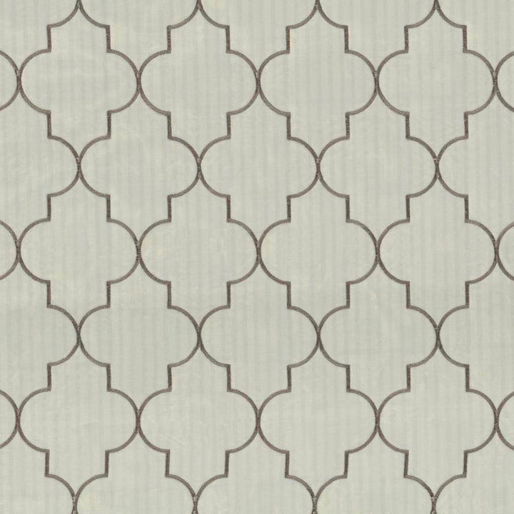 Centurion Pewter by Kasmir Fabric 5077 100% Polyester Embroidery Contents 100% Polyester TURKEY Not Tested H: 6 4/8 inches, V:9 4/8 inches 58 - 59 - Fabric Carolina - Kasmir