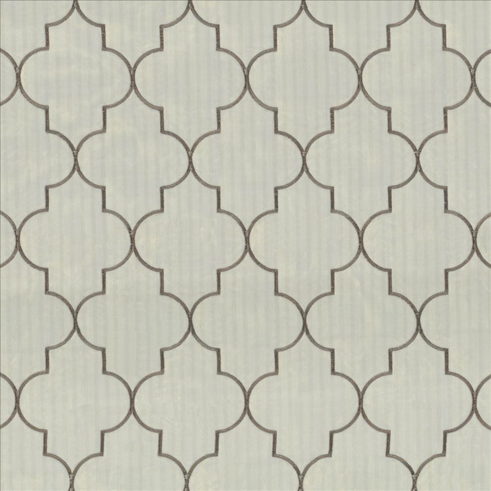 Centurion Pewter by Kasmir Fabric 5077 100% Polyester Embroidery 100% Polyester TURKEY Not Tested Horizontal: 6 4/8 inches and Vertical: 9 4/8 inches 58 - 59 - Fabric Carolina -