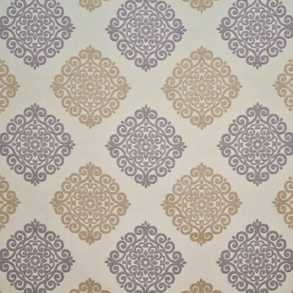 Ceylon Damask Lilac by Kasmir Fabric 1405 65% Rayon
35% Polyester
 CHINA 15,000 Wyzenbeek Double Rubs </p><p>Repeat: Horizontal: 14 6/8 inches and Vertical: 15 6/8 inches 58 - Fabric Carolina -
