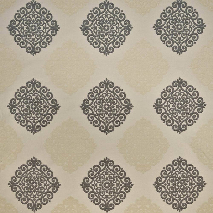 Ceylon Damask Scrimshaw by Kasmir Fabric 1405 65% Rayon 35% Polyester CHINA 15,000 Wyzenbeek Double Rubs H: 14 6/8 inches, V:15 6/8 inches 58 - Fabric Carolina - Kasmir