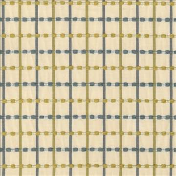 Cha Cha Check Seaglass by Kasmir Fabric 5073 100% Polyester CHINA 24,000 Wyzenbeek Double Rubs H: 2 inches, V: 2 inches 54 - Fabric Carolina - Kasmir