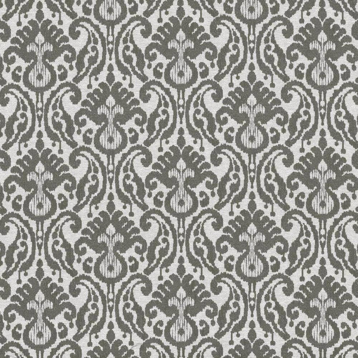 Chaibasa Slate by Kasmir Fabric 5113 66% Polyester 34% Cotton INDIA 30,000 Martindale Cycles H: 13 4/8 inches, V:12 4/8 inches 53 - 55 - Fabric Carolina - Kasmir