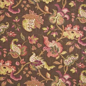 Chalcott Garden Chocolate by Kasmir Fabric 1370 55% Viscose 45% Flax CHINA 9,000 Wyzenbeek Double Rubs H: 27 inches, V: 27 inches 54 - 55 - Fabric Carolina - Kasmir