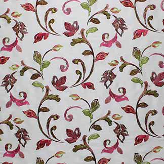 Chalmette Fresh Berry 1064111002 by Carole Fabric Exclusive Radiant Poppy 100% Polyester India H: 18 3/4"V, 17"H  51" Minimum (See sample for specifics) - Fabric Carolina - Carole Exclusive