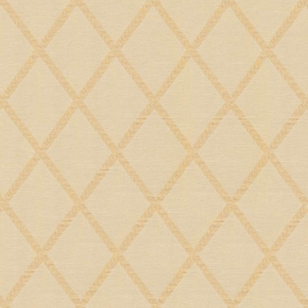 Chambers Trellis Goldenrod by Kasmir Fabric 1412 100% Polyester CHINA Not Tested Horizontal: 3 6/8 inches and Vertical: 5 2/8 inches 61 - 62 - Fabric Carolina -
