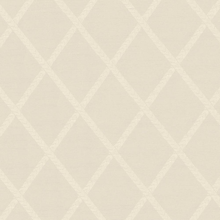 Chambers Trellis Ivory by Kasmir Fabric 1412 100% Polyester CHINA Not Tested H: 3 6/8 inches, V:5 2/8 inches 61 - 62 - Fabric Carolina - Kasmir