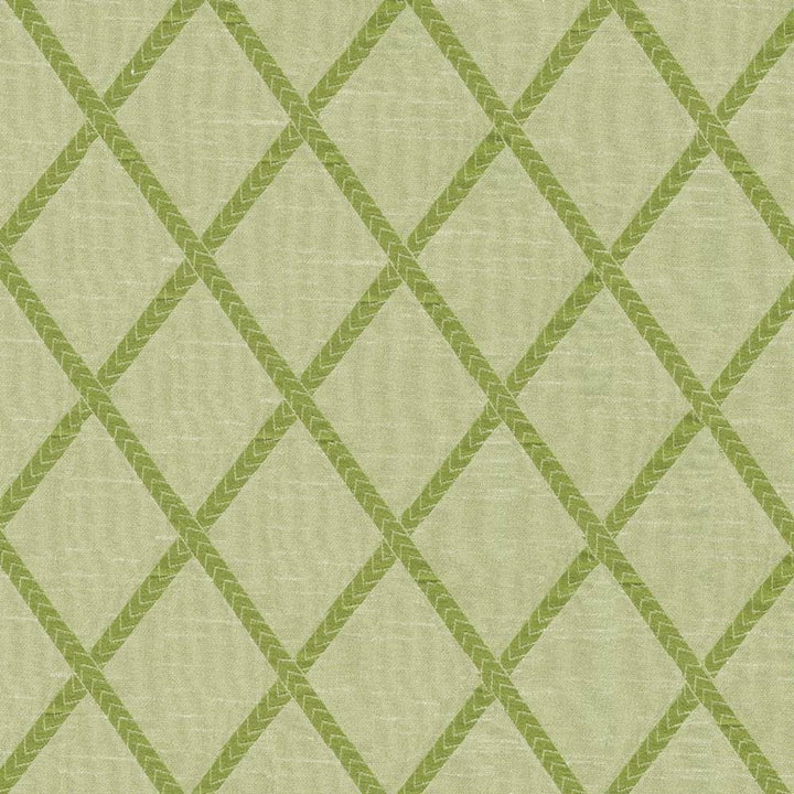 Chambers Trellis Kiwi by Kasmir Fabric 1412 100% Polyester
 CHINA Not Tested </p><p>Repeat: Horizontal: 3 6/8 inches and Vertical: 5 2/8 inches 61 - Fabric Carolina -