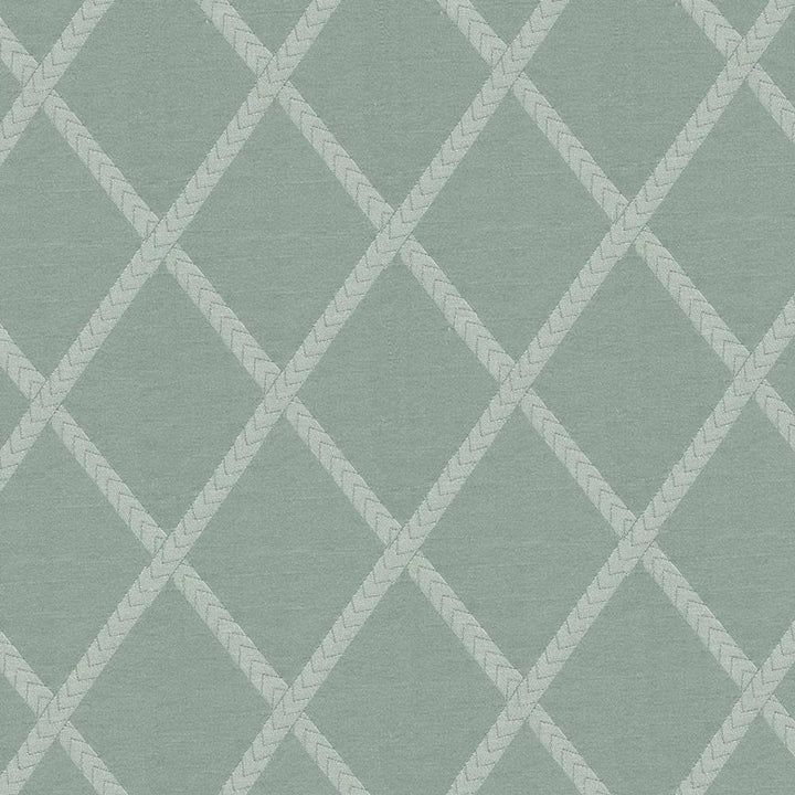 Chambers Trellis Ocean by Kasmir Fabric 1412 100% Polyester CHINA Not Tested H: 3 6/8 inches, V:5 2/8 inches 61 - 62 - Fabric Carolina - Kasmir