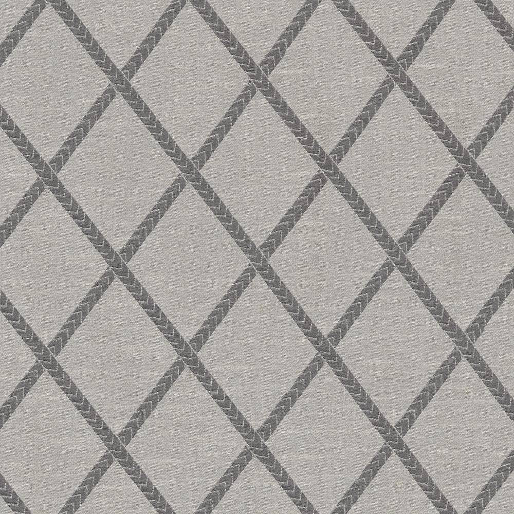 Chambers Trellis Platinum by Kasmir Fabric 1412 100% Polyester CHINA Not Tested H: 3 6/8 inches, V:5 2/8 inches 61 - 62 - Fabric Carolina - Kasmir