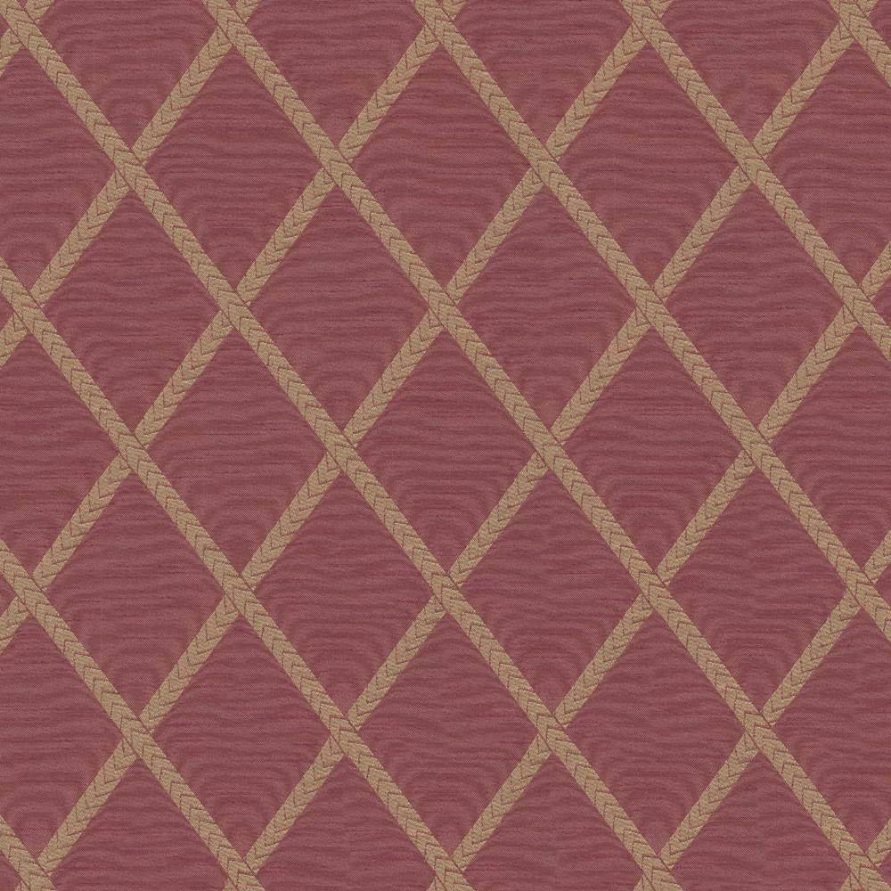 Chambers Trellis Redwood by Kasmir Fabric 1412 100% Polyester CHINA Not Tested H: 3 6/8 inches, V:5 2/8 inches 61 - 62 - Fabric Carolina - Kasmir