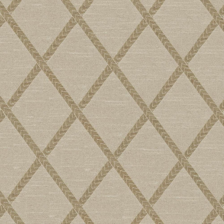 Chambers Trellis Sandstone by Kasmir Fabric 1412 100% Polyester
 CHINA Not Tested </p><p>Repeat: Horizontal: 3 6/8 inches and Vertical: 5 2/8 inches 61 - Fabric Carolina -