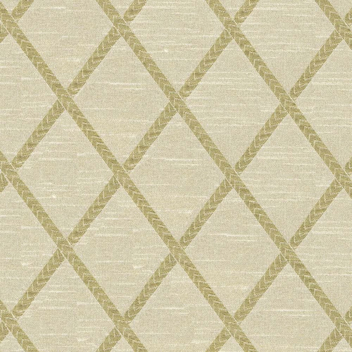 Chambers Trellis Silver Sage  by Kasmir Fabric See sample 100% Polyester
 CHINA Not Tested </p><p>Repeat: Horizontal: 3 6/8 inches and Vertical: 5 2/8 inches 61  - Fabric Carolina -