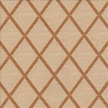Chambers Trellis Spice by Kasmir Fabric 1412 100% Polyester CHINA Not Tested H: 3 6/8 inches, V: 5 2/8 inches 61 - 62 - Fabric Carolina - Kasmir