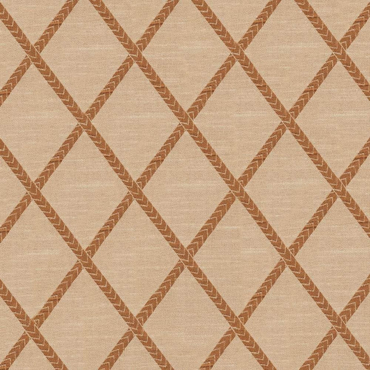 Chambers Trellis Spice by Kasmir Fabric 1412 100% Polyester
 CHINA Not Tested </p><p>Repeat: Horizontal: 3 6/8 inches and Vertical: 5 2/8 inches 61 - Fabric Carolina -
