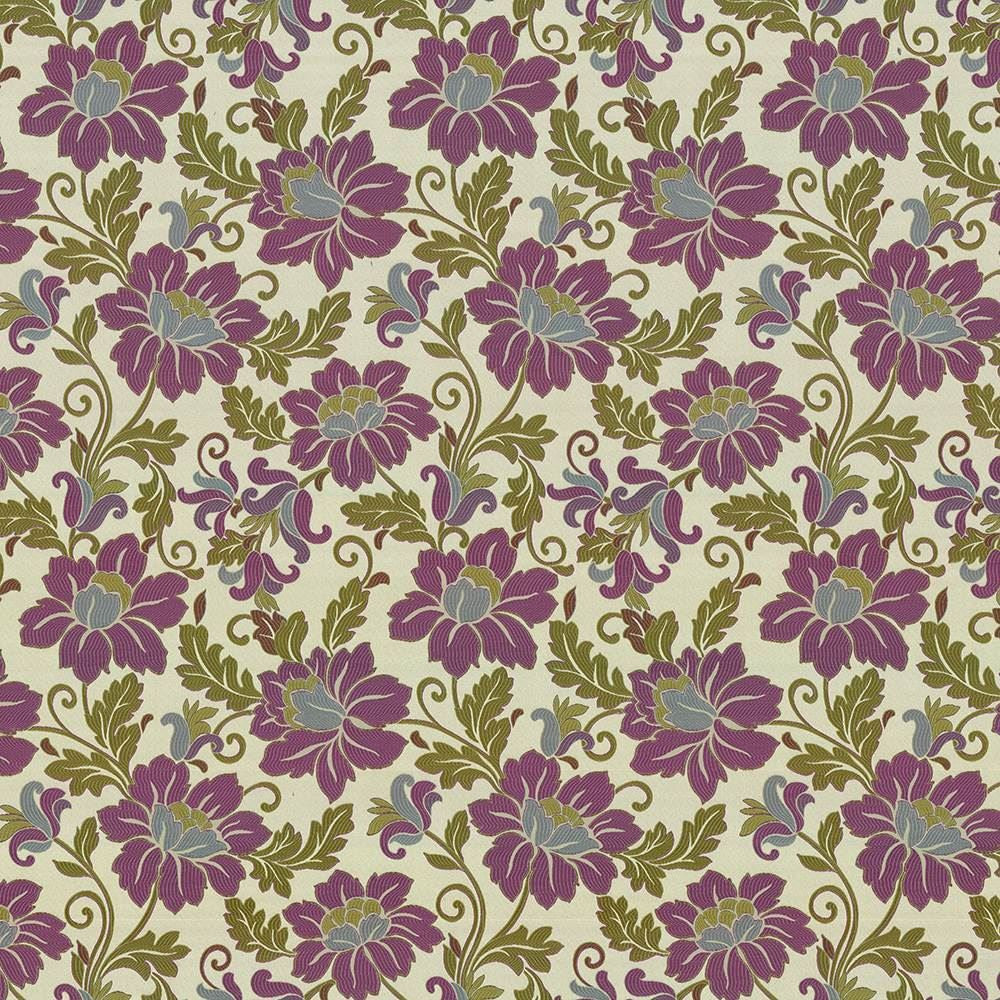 Chambord Garden Orchid by Kasmir Fabric 1418 100% Polyester
 CHINA 12,000 Wyzenbeek Double Rubs Horizontal: 14 4/8 inches and Vertical: 20 4/8 inches 57 - Fabric Carolina -
