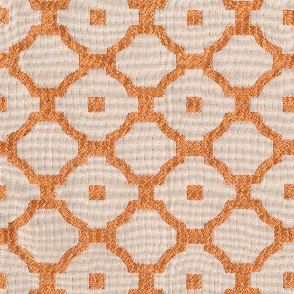 Chang Trellis Coral  by Kasmir Fabric See sample 60% Rayon
40% Polyester
 CHINA 25,000 Wyzenbeek Double Rubs </p><p>Repeat: Horizontal: 2 inches and Vertical: 1 6/8 inches 54  - Fabric Carolina -