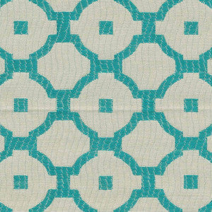 Chang Trellis Turquoise by Kasmir Fabric