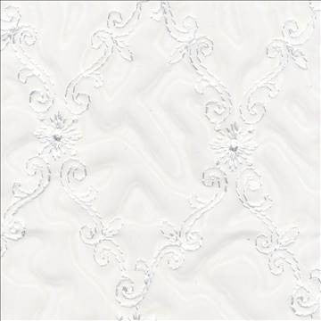 Chanticleer Winter White by Kasmir Fabric 1374 100% Polyester TURKEY Not Tested H: 3 1/8 inches, V: 7 inches 111 - Fabric Carolina - Kasmir