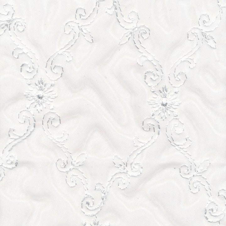 Chanticleer Winter White by Kasmir Fabric 1374 100% Polyester
 TURKEY Not Tested </p><p>Repeat: Horizontal: 3 1/8 inches and Vertical: 7 inches 111 - Fabric Carolina -