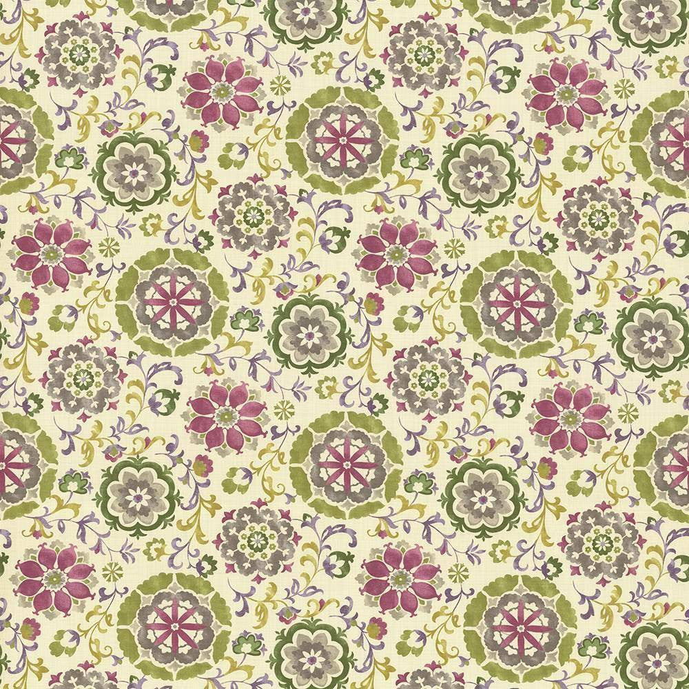 Chappell Garden Clover by Kasmir Fabric 1435 100% Cotton INDONESIA 15,000 Wyzenbeek Double Rubs H: 27 inches, V:27 inches 54 - 55 - Fabric Carolina - Kasmir