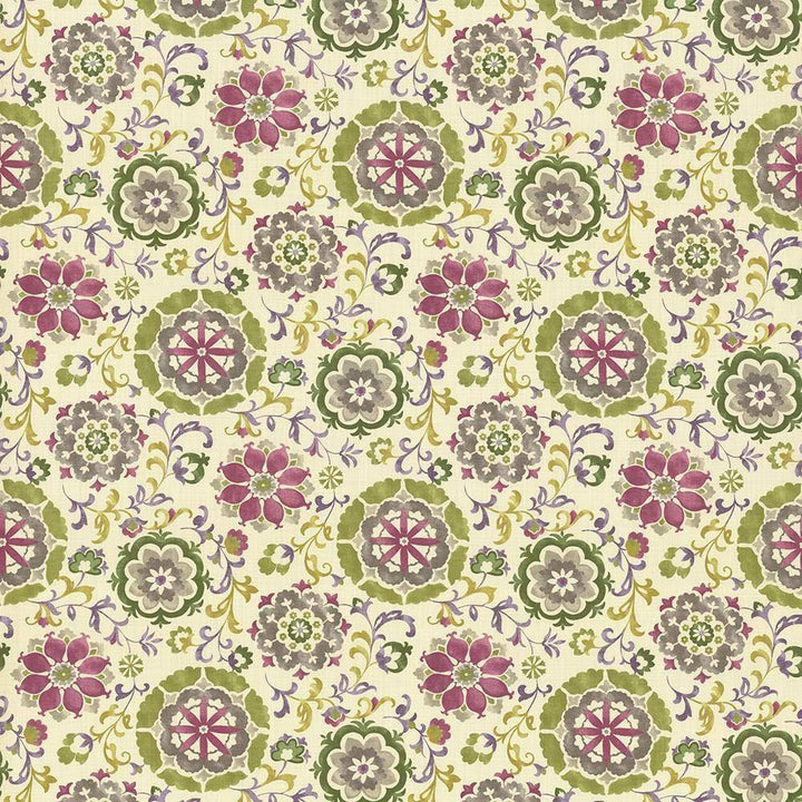 Chappell Garden Clover by Kasmir Fabric 1435 100% Cotton INDONESIA 15,000 Wyzenbeek Double Rubs H: 27 inches, V:27 inches 54 - 55 - Fabric Carolina - Kasmir