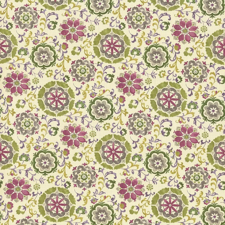 Chappell Garden Clover by Kasmir Fabric 1435 100% Cotton INDONESIA 15,000 Wyzenbeek Double Rubs Horizontal: 27 inches and Vertical: 27 inches 54 - 55 - Fabric Carolina -