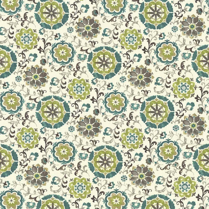 Chappell Garden Oasis by Kasmir Fabric 1436 100% Cotton INDONESIA 15,000 Wyzenbeek Double Rubs H: 27 inches, V:27 inches 54 - 55 - Fabric Carolina - Kasmir