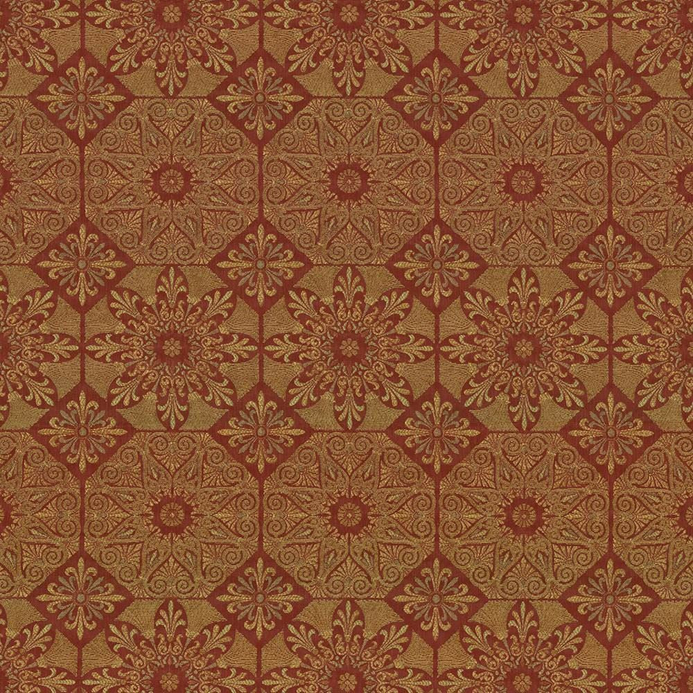 Chartwell Mosaic Spice  by Kasmir Fabric See sample 55% Polyester
45% Rayon
 CHINA 15,000 Wyzenbeek Double Rubs </p><p>Repeat: Horizontal: 7 inches and Vertical: 14 1/8 inches 54  - Fabric Carolina -