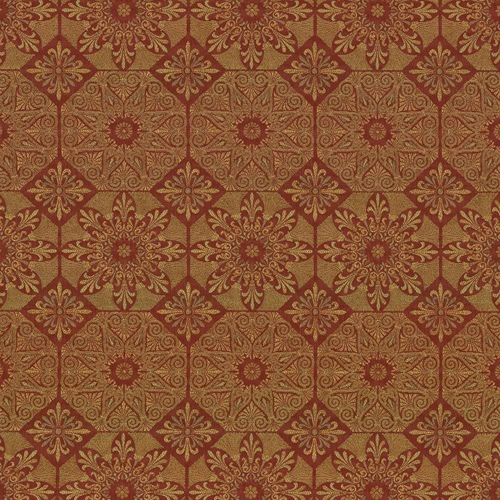 Chartwell Mosaic Spice by Kasmir Fabric 8005 55% Polyester
45% Rayon
 CHINA 15,000 Wyzenbeek Double Rubs Horizontal: 7 inches and Vertical: 14 1/8 inches 54 - Fabric Carolina -