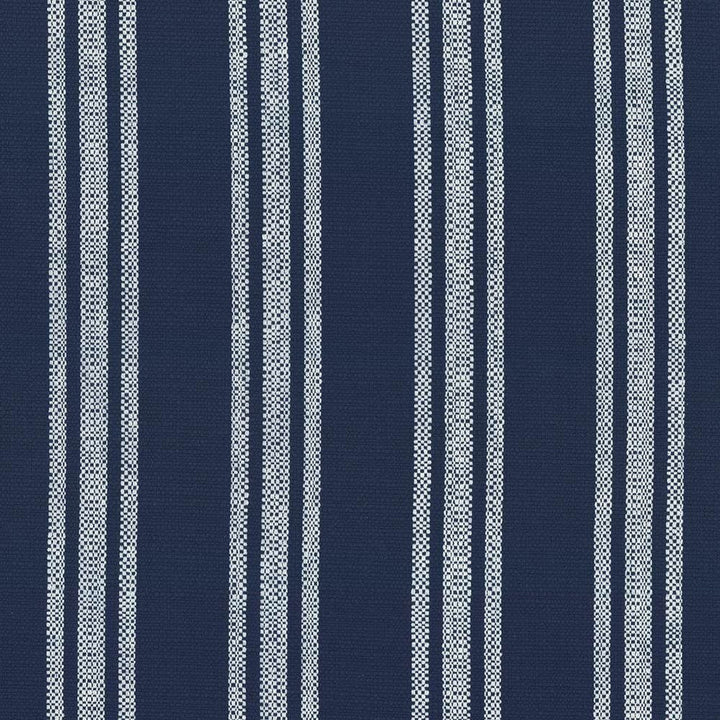 Chastain Stripe Marine by Kasmir Fabric 1436 80% Cotton 20% Polyester USA 12,000 Wyzenbeek Double Rubs Horizontal: 5 2/8 inches and Vertical: 0 Inches 54 - 57 - Fabric Carolina -
