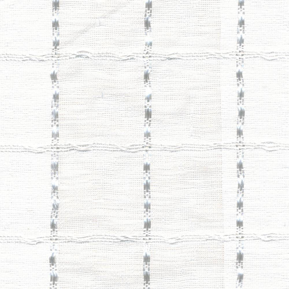 Checkerboard White by Kasmir Fabric 5012 100% Polyester CHINA Not Tested H: 1 1/8 inches, V:1 1/8 inches 116 - Fabric Carolina - Kasmir