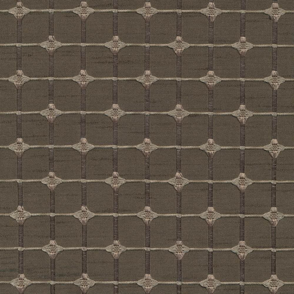 Checklist Truffle by Kasmir Fabric 1386 100% Polyester
 INDIA </p><p>Repeat: Horizontal: 1 2/8 inches and Vertical: 1 2/8 inches 51 - 54 - Fabric Carolina -