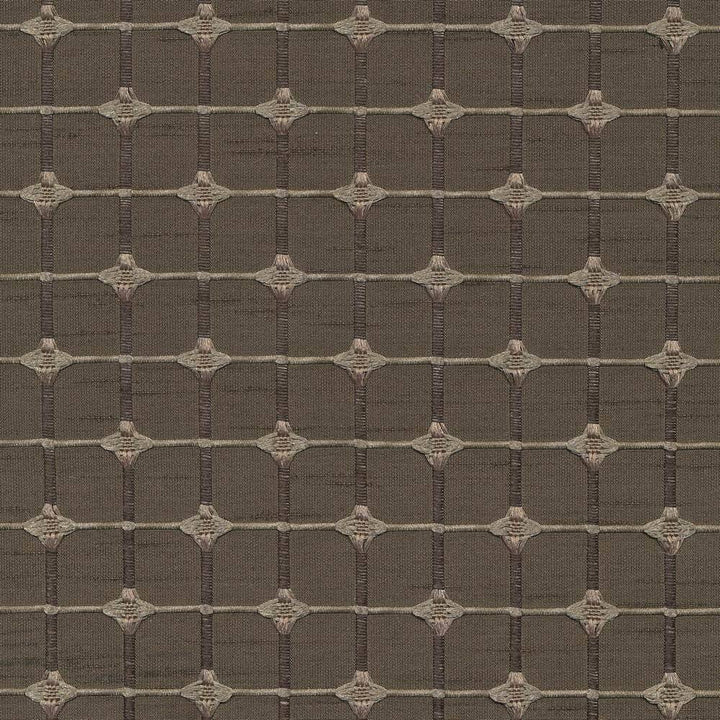 Checklist Truffle by Kasmir Fabric 1386 100% Polyester INDIA 47,000 Wyzenbeek Double Rubs H: 1 2/8 inches, V:1 2/8 inches 51 - 54 - Fabric Carolina - Kasmir