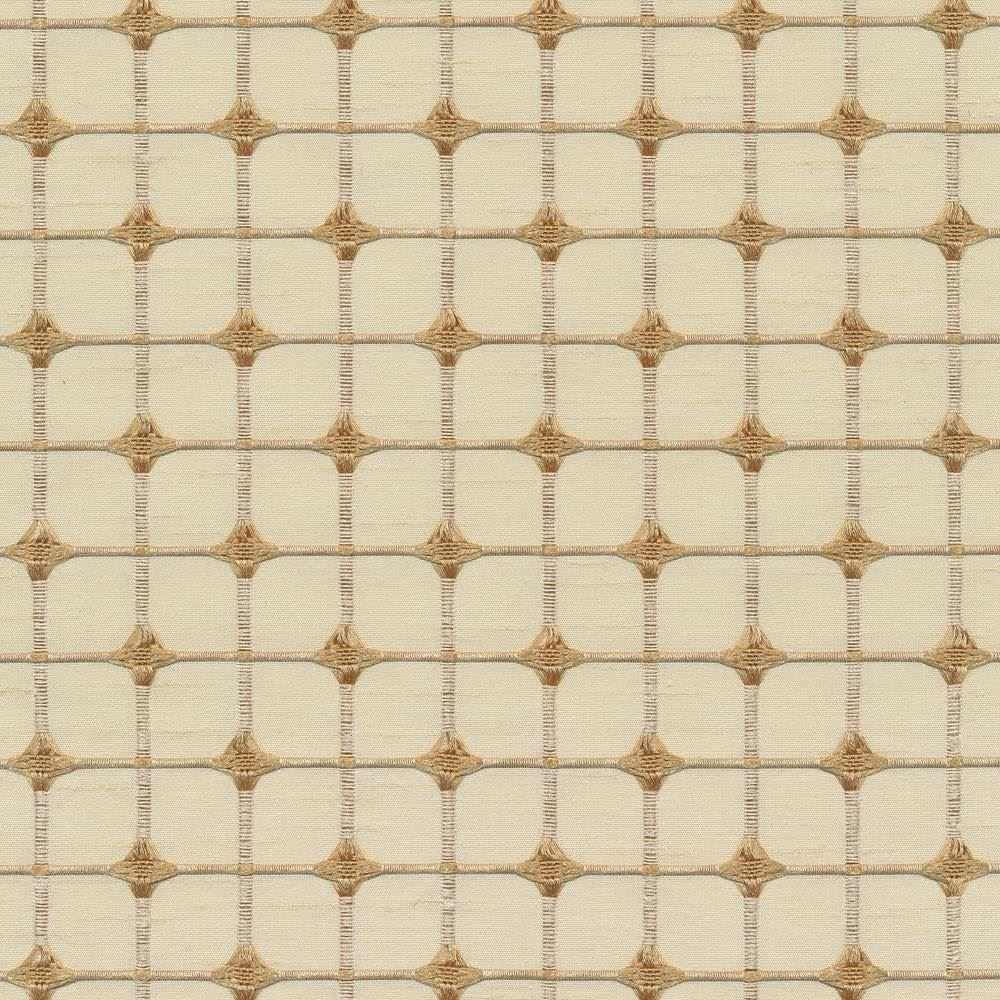 Checklist Vanilla by Kasmir Fabric 1383 100% Polyester
 INDIA </p><p>Repeat: Horizontal: 1 2/8 inches and Vertical: 1 2/8 inches 51 - 54 - Fabric Carolina -