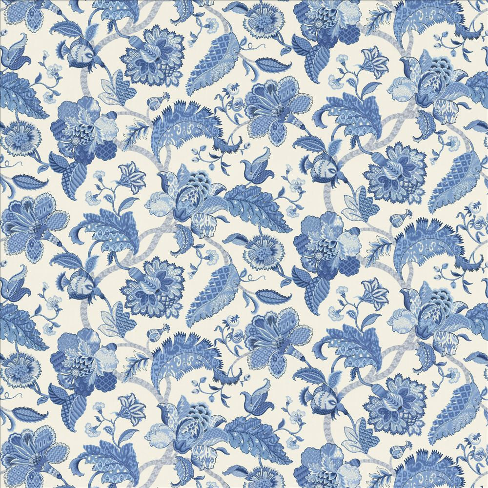 Chelsea Floral Marina by Kasmir Fabric 1467 100% Cotton
 USA 15,000 Wyzenbeek Double Rubs </p><p>Repeat: Horizontal: 54 inches and Vertical: 26 6/8 inches 54 - Fabric Carolina -