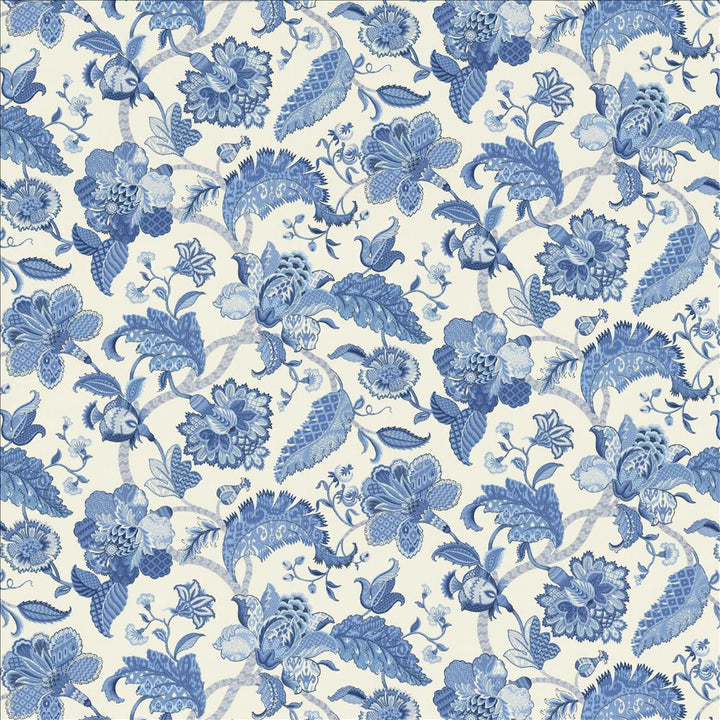 Chelsea Floral Marina by Kasmir Fabric 1467 100% Cotton
 USA </p><p>Repeat: Horizontal: 54 inches and Vertical: 26 6/8 inches 54 - Fabric Carolina -