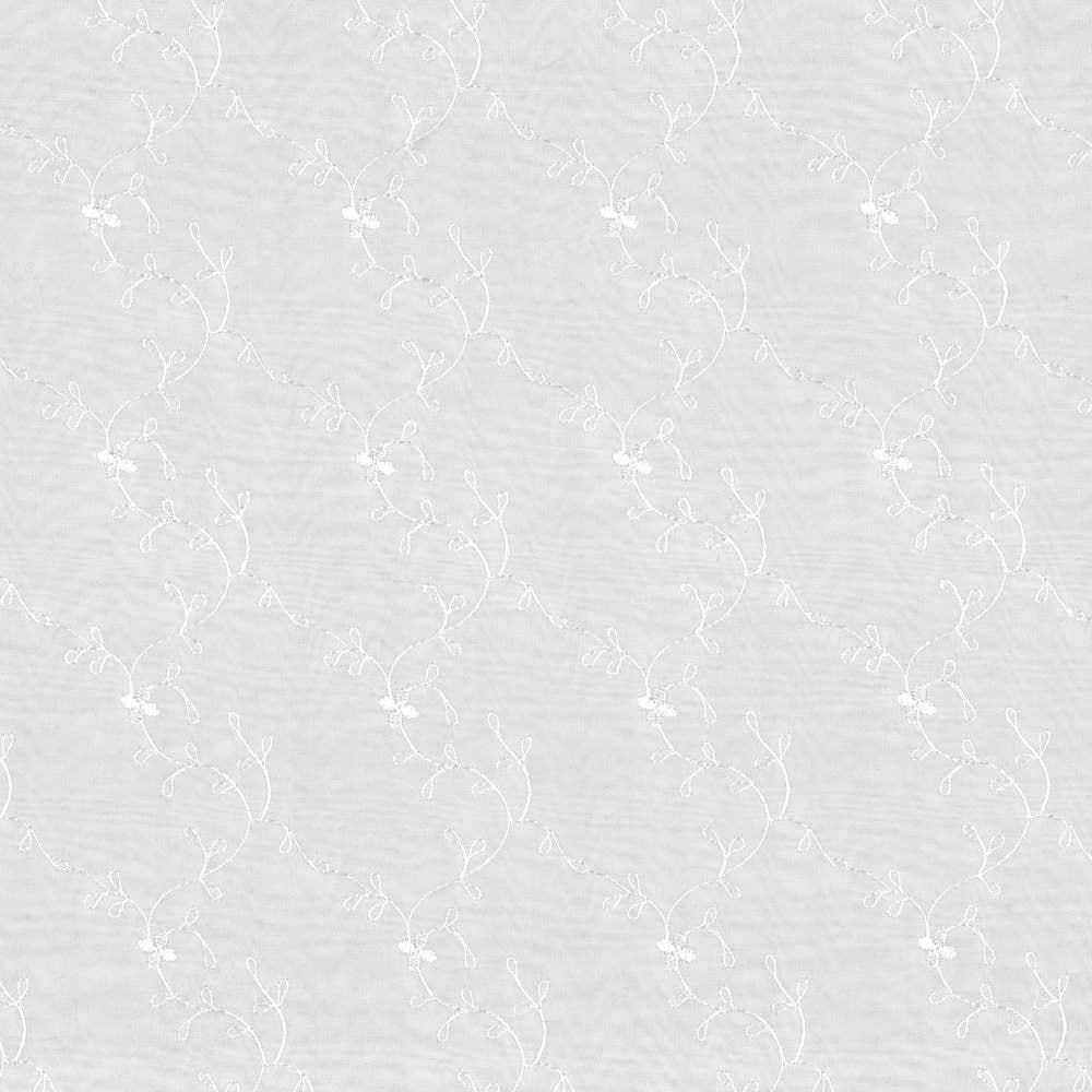 Cherise Winter White by Kasmir Fabric 5012 100% Polyester TURKEY Not Tested H: 3 4/8 inches, V:3 2/8 inches 53 - 59 - Fabric Carolina - Kasmir