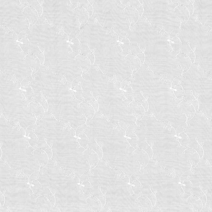 Cherise Winter White by Kasmir Fabric 5012 100% Polyester TURKEY Not Tested H: 3 4/8 inches, V:3 2/8 inches 53 - 59 - Fabric Carolina - Kasmir